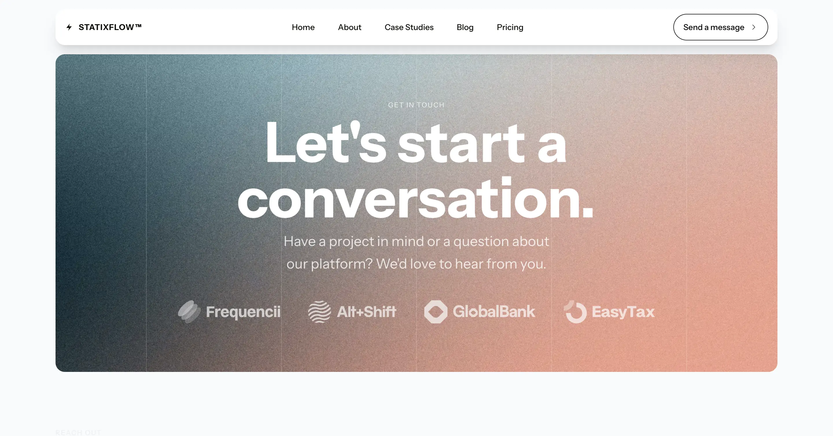 StatixFlow Next.js Contact Page Demo