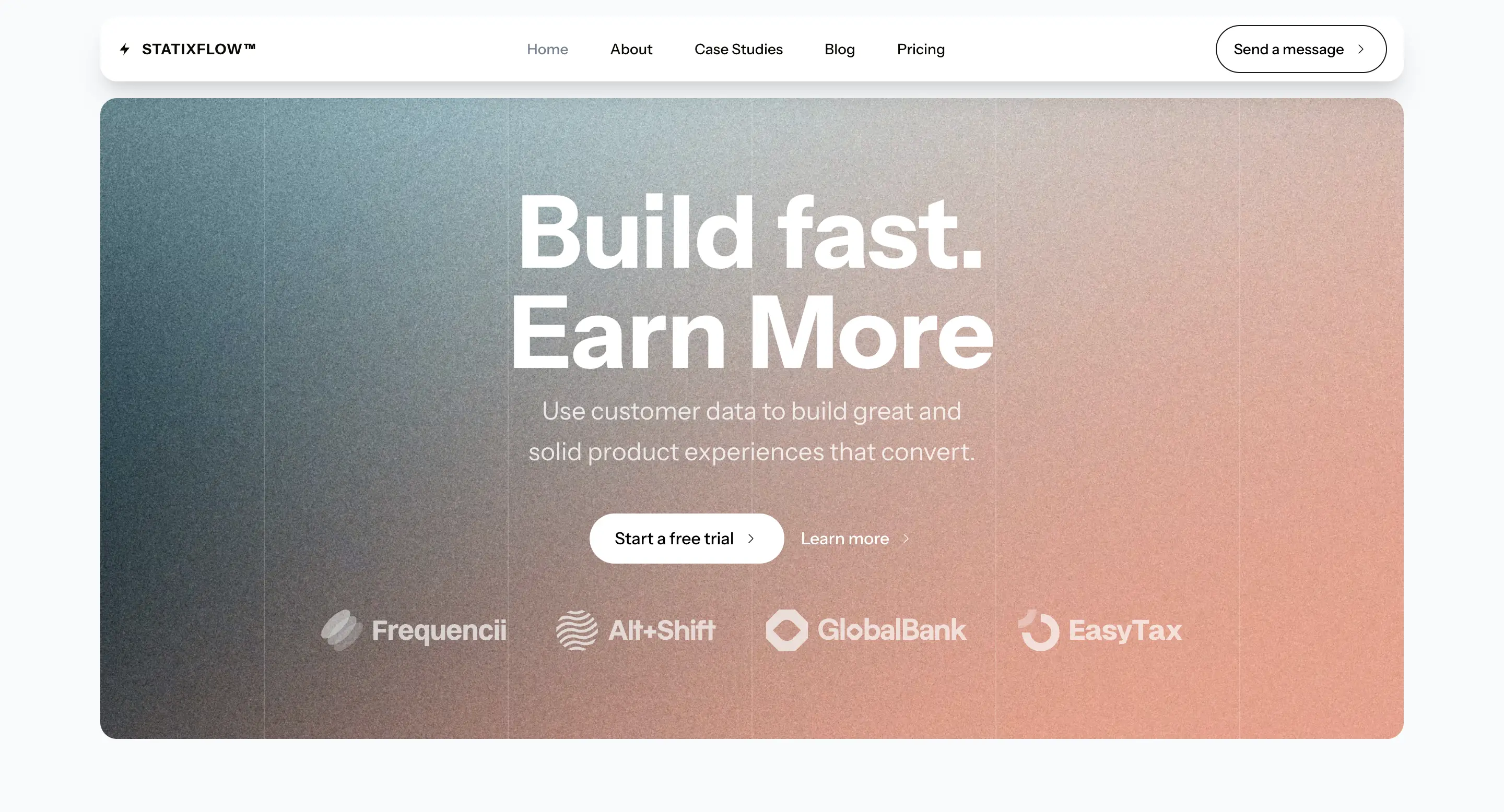 StatixFlow Next.js Homepage Demo